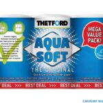 Toalettpapir Thetford Aqua Soft 4 og 2stk pakke for kjemiske toaletter i campingvogn.