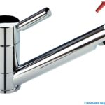 Reich Trend E 12V blandebatteri i krom for moderne bobilkjøkken og bad